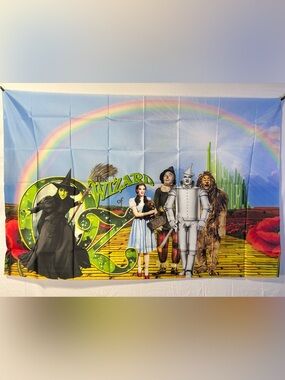 The Wizard Of Oz Birthday Backdrop Banner 5x3Ft.